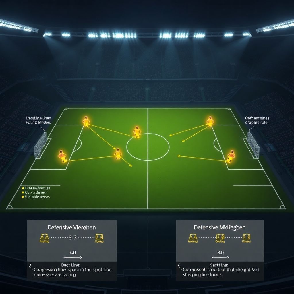 Как меняется vierbein в обороне на примере тура