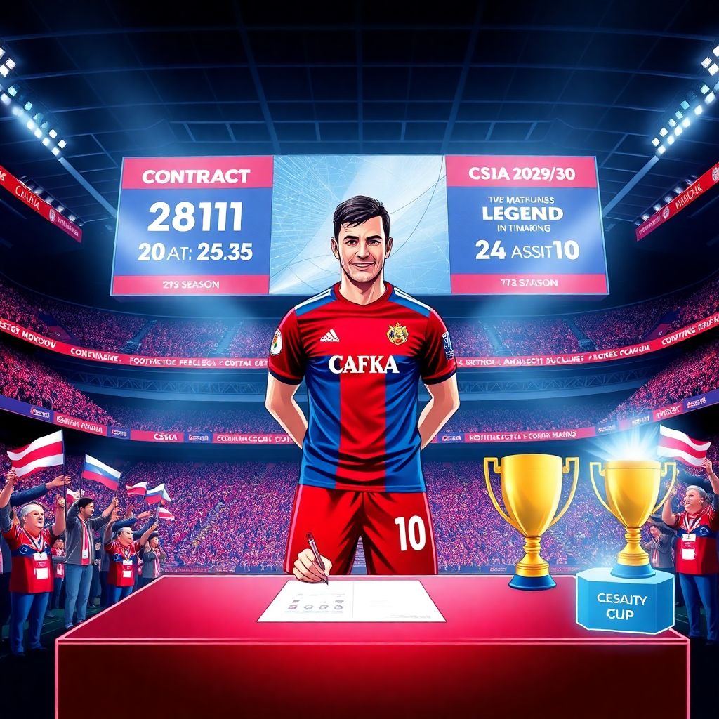 Иван Обляков продлил контракт с ЦСКА до конца сезона‑2029/30