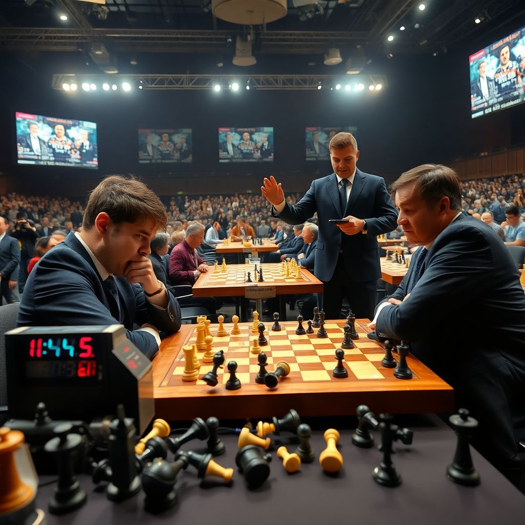 Карлсен проиграл партию на чемпионате мира по блицу из‑за инцидента с фигурами