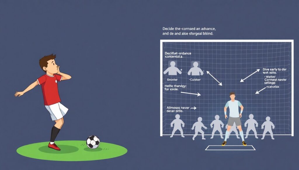 Аналитика по пенальти: точность и выбор мест - иллюстрация