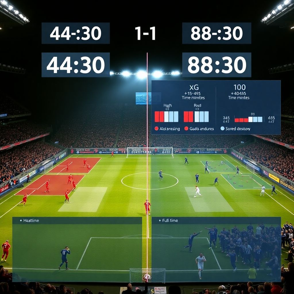 Поведенческие паттерны команд в концовках таймов и их влияние на результат