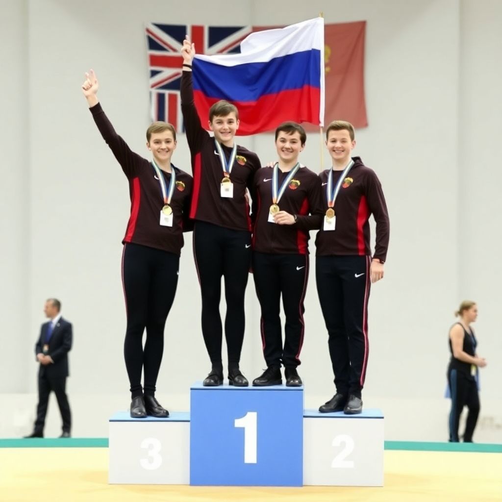 Российские батутисты выиграли золото чемпионата Европы на двойном минитрампе