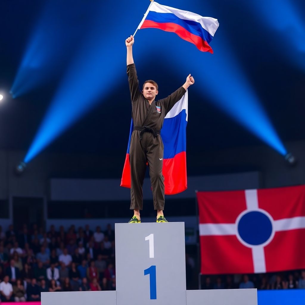 Гимн России на чемпионате Европы по дзюдо: золото Мурада Чопанова